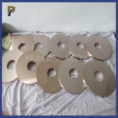 75% W Tungsten Copper Disc EDM PCD Materiał narzędziowy Wolframowa płyta miedziana Miedziany pręt wolframowy